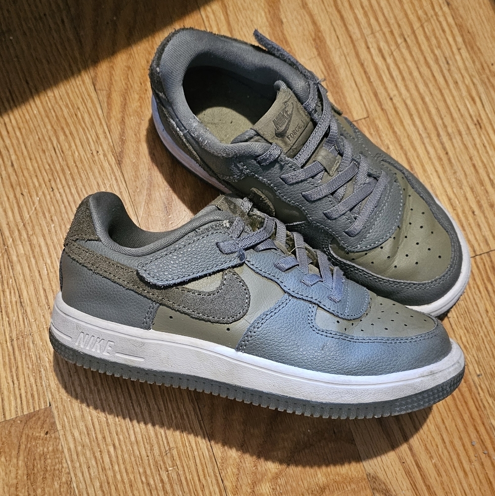 Nike Kids' Olive and Gray Sneakers